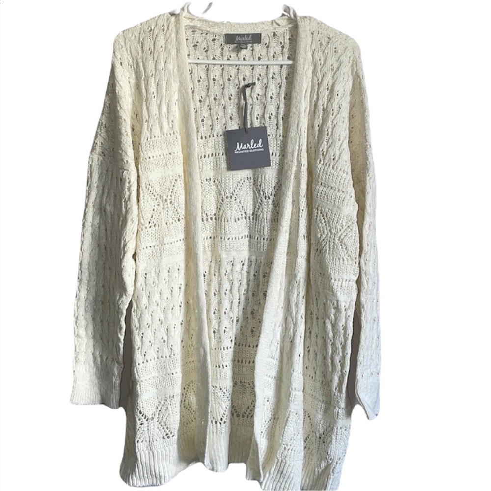 Marled Knitted Cardigan